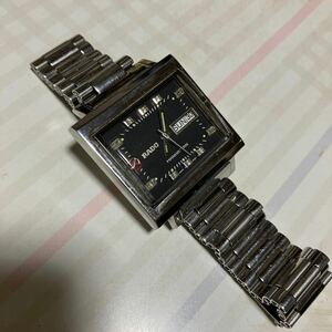 【ラドー RADO マンハッタン MANHATTAN ブラック文字盤 BLACK DIAL 自動巻き Automatic 稼働品 Working】