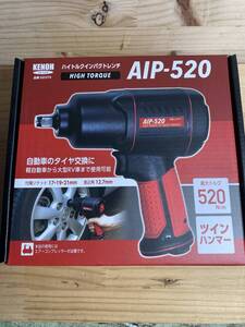 KENOH　県央貿易　ハイトルクインパクトレンチ　AIP-520　品番22373　タイヤ交換　ナット　ボルト締付　エアーコンプレッサー工具