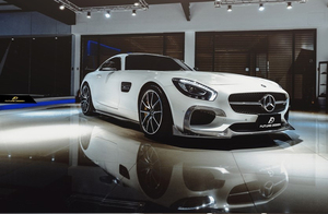 BENZ メルセデス・ベンツ C190 GT GTS サイドスカート 本物Dry Carbon ドライカーボン AMG エアロ R190　カスタム