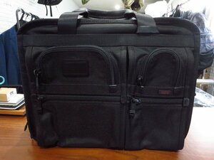 TUMI トゥミ (26145DH) Alpha FXT T-Pass Expandable Laptop Brief FXT バリスティック ナイロン ナパレザー 2WAY ショルダー バッグ 黒