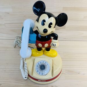 AAF43911 現状品 Disney ミッキー アンティーク 電話機 ダイヤル式 神田通信工業