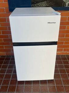 【B192】 Hisense ハイセンス 2ドア冷凍冷蔵庫　87L HR-B91HW 2024年製　☆美品☆