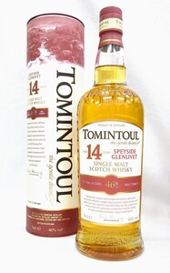 未開栓 TOMINTOUR 14年 700ml 46% トミントール the gentle dram SCOTCH WHISKY SINGLE MALT 古酒 Lh8◇20