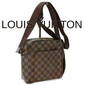 【美品】ルイヴィトン LOUIS VUITTON ダミエ オラフPM ショルダーバッグ 携帯ポケット メンズ レディース N41442 m260