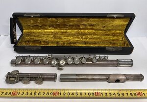 FLUTE MURAMATSU ムラマツ/フルート 総銀製/アンティーク楽器 約500ｇ美品-D2210