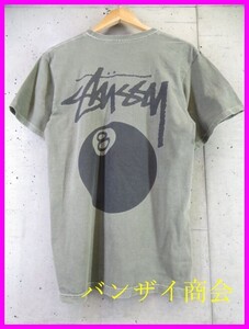 【送料300円可】9070s2◆希少◆STUSSY ステューシー 8ボール 半袖Tシャツ S/カットソー/ワールドツアー/ジャケット/ラスタマン/スタジャン