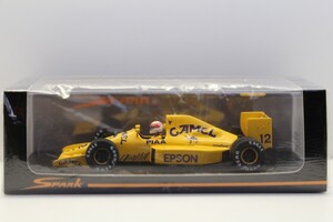 RG別注 レーシングギア スパークモデル 1/43 キャメル ロータス 101 ジャッド 1989年 オーストラリアGP レンイタイヤ #12 中嶋悟　