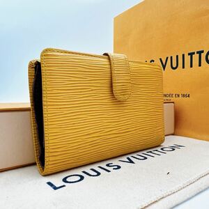 2927【美品】LOUIS VUITTON ルイヴィトン エピ ポルトモネ ビエ ヴィエノワ 二つ折り財布 ウォレット がま口 M63149/MI1010