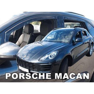 ポルシェ マカン(95B) ドアバイザーF＆Rset【Team HEKO/ヘコ製】新品/PORSCHE/MACAN/SUV/ダークスモーク/