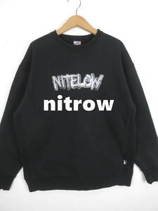 nitrow ナイトロウ リバースウィーブ型 ヘビー スウェット XL ヘビーウェイト ニトロ・マイクロフォン・アンダーグラウンド ヒップホップ