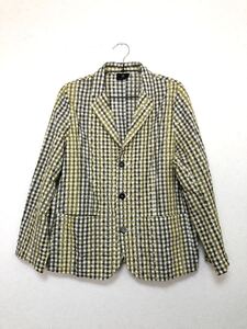 布 NUNO CO. JACKET ジャケット チェック 総柄 刺繍 日本製 Made in Japan 薄手 NUNO WORK