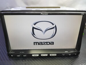 マツダ 純正ナビ C9P8 Pioneer CD DVD/SD 再生 Bluetooth テレビ フルセグ carrozzeria 楽ナビ AVIC-MRZ09 同等品 動作確認済み 0925