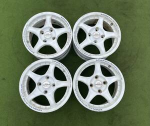 ◆ 希少！ ADVAN アドバン ＲＣ ホワイト ラリー ダートトライアル ◆ 15x6.5J+42/PCD:114.3/4穴◆4本セット