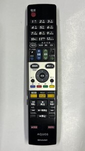 シャープ 液晶TV用リモコン GA927WJSA 正常動作品 新品同様品 ③