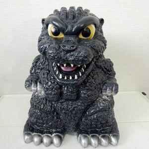 YUTAKA ユタカ 1994 レトロ グッズ ゴジラ GODZILLA 特大 でっかい貯金箱 34cm ソフビ フィギュア 東宝 ディスプレイ/B30 523-7