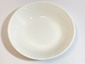 ウェッジウッド WEDGWOOD NANTUCKET Geo.Davis 深皿 丸皿 白磁 直径約18cm 現状品 1003