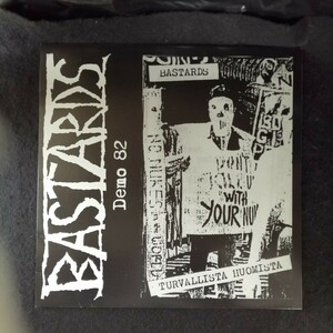 D04 中古LP 中古レコード　BASTARDS demo82 ドイツ盤　ASSI-003 フィンランド　ハードコア