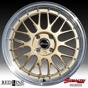 ■ 新製品 ステルスレーシング ME02 ■ ドレスアップサイズ 軽四用 16inx5.5J　GOODYEAR LS EXE 165/45R16 タイヤ付4本セット