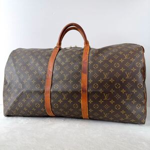 1円〜★LOUIS VUITTON ルイヴィトン キーポル 60 モノグラム M41422 ボストンバッグ レザー トラベルバッグ 旅行バッグ ブラウン 6