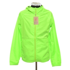 ●306239 未使用品 GRAMiCCi グラミチ ●ランニングマンレインパーカー RUNNNINGMAN RAIN PARKA GUJK-18S063 サイズF メンズ ネオン