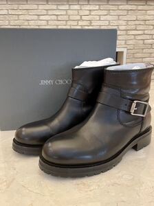 JIMMY CHOO ジミーチュウ ムートンブーツ　サイズ43(9) ブラック