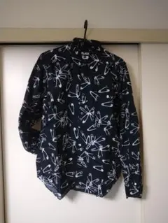 BLACK COMME des GARSONS ★ 珍品？安全ピン総柄シャツ★