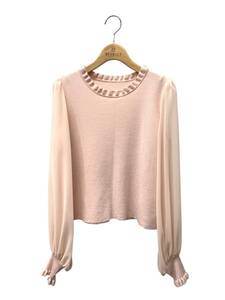 FOXEY デイジーリン ニットトップス 40 Knit Top Chiffon ピンク ITDLMSXOUL4N