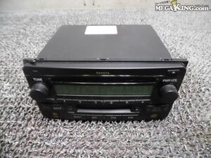 トヨタ 純正 ワイド CD/MDレシーバー デッキ プレーヤー 86120-52210☆ / ZG10-645