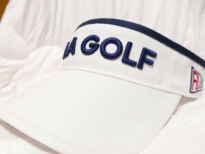 CFE16★2024年春夏モデル★サンプル品★FILA GOLF★フィラゴルフ★柔らかツバ 立体ロゴ刺繍 サンバイザー★WT