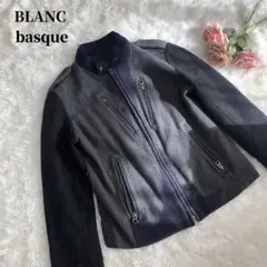 ブランバスク blanc basque グレー　ネイビー ジャケット