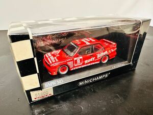 ミニチャンプス MINICHANPS BMW M3 DTM 1988 Avus-RnnenHarald Grohs