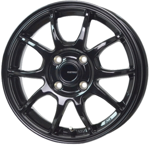 YOKOHAMA BluEarth-Es ES32 165/80R13 G.Speed G-06 メタリックブラック 13インチ 4B+45 4H-100 4本セット