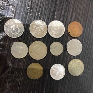 中国1元　1角５　10円　香港 硬貨 5セント 黄銅貨 香港一毫 1977年 特年 1枚 エリザベス2世 