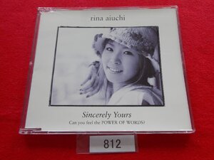 CD／愛内里菜／Sincerely Yours／あいうちりな／シンシアリー・ユアーズ／管812