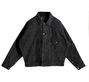 Flowers and Skulls Jacquard Denim Jacket 1st Type / Black XL 未開封　村上隆