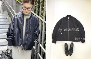 2022Spick＆Spanスピック＆スパン*ナイロンツイルMA-1ジャケット