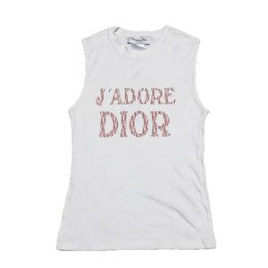 DIOR JADORE タンクトップ ノースリーブ コットン トロッター