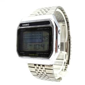 14000-3【CASIO】INTERCEPTOR/カシオ/インターセプター/デジタル腕時計/GM-20/QZ/ゲームウォッチ/シルバー