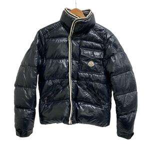 MONCLER/モンクレール BRANSON 41355 ロゴ ナイロン ダウンジャケット ブラック ユニセックス ブランド