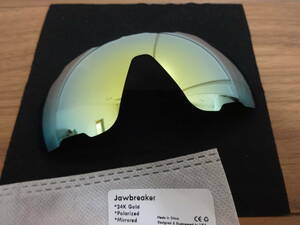 P刻印入り！！ Jawbreaker ジョウブレーカー用 カスタム偏光ハイグレードレンズ GOLD Polarized ジョーブレーカー ジョーブレイカー 