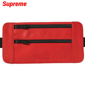 新品【Supreme Leather Waist/Shoulder Pouch Red シュプリーム レザー ウェスト ショルダー ポーチ バック バッグ 2019ss 国内正規品】