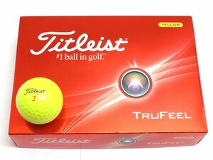 新品★タイトリスト★トゥルーフィール TRUFEEL ボール★2024★イエロー★日本正規品★1箱★12球★1ダース