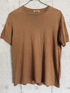 AURALEE SEAMLESS CREW NECK TEE