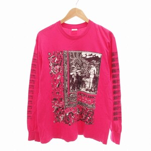 シュプリーム SUPREME 24SS Saint Sebastian L/S Tee ロンT Tシャツ 両面プリント M ピンク /TZ 1111 ■ECS メンズ