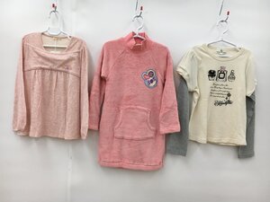 組曲 KP e.a.B カットソー 130 ブランド子供服 2枚まとめ売り ピンク 他 未使用 2409WS051