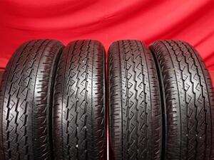 中古タイヤ 145/80R12 80/78N 4本セット ブリヂストン K370 BRIDGESTONE K370 8.5分山★n12 エブリィ NV100 クリッパー ミニキャブ