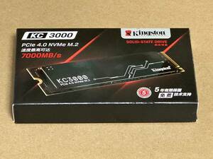 KINGSTON 新品 KC3000 1TB 2280 SSD M.2 PCIe Gen4x4 NVMe 5年保証 送料無料 東京発送