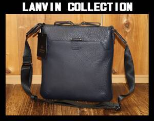 送料無料 特価即決【未使用】 LANVIN COLLECTION ★ レザーショルダーバッグ ★ ランバンコレクション ルミエール 定価3万5200円 279101 ②