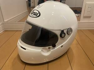 美品 Arai アライ GP-5S ホワイト Sサイズ 55-56cm 4輪用 カート