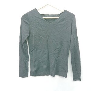 ◇ ⊇ N. Natural Beauty Basic エヌ ナチュラルビューティーベーシック 長袖 カットソー サイズM ブラック系 レディース E